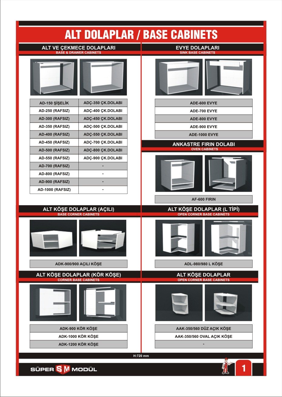 Süper Modül katalog sayfa 1